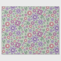 calm sage green pastel floral pattern