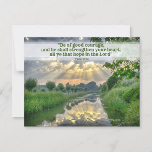 Calm Scene Christian Encouragement Card