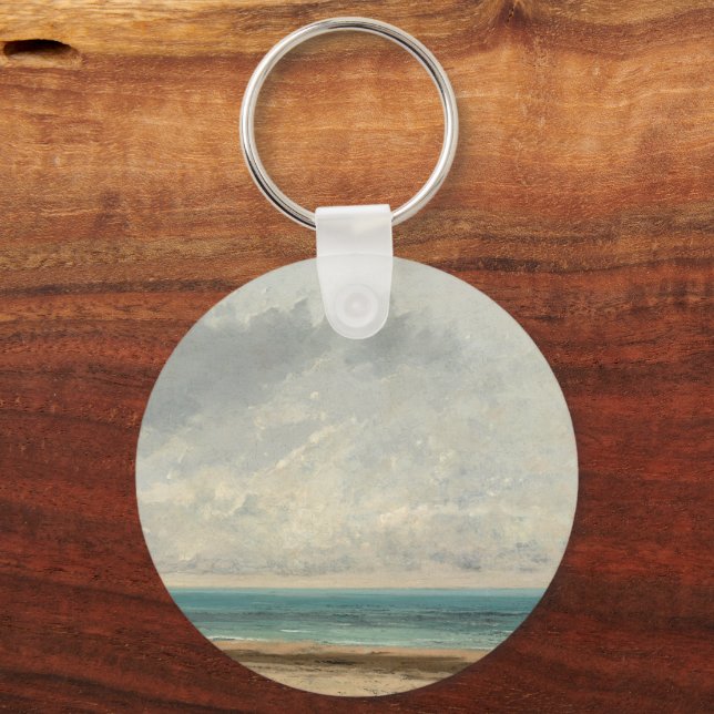 Calm Sea – Gustave Courbet Keychain (Front)