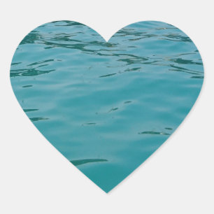 Calm Sea Heart Sticker