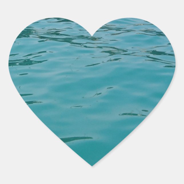 Calm Sea Heart Sticker (Front)