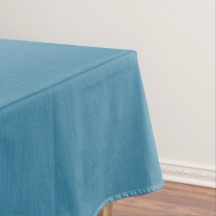 Calm & simple Blue linen textured background Tablecloth