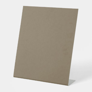 Calm & simple brown textured background pedestal sign