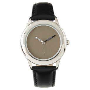 Calm & simple Brown textured background  Watch