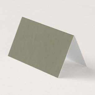Calm & simple olive green textured background business card