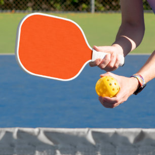 Calm & simple orange textured background pickleball paddle