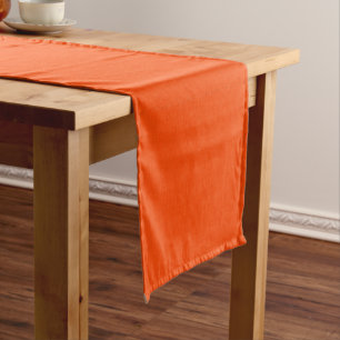 Calm & simple orange textured background short table runner