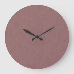 Calm & simple pink textured background large clock