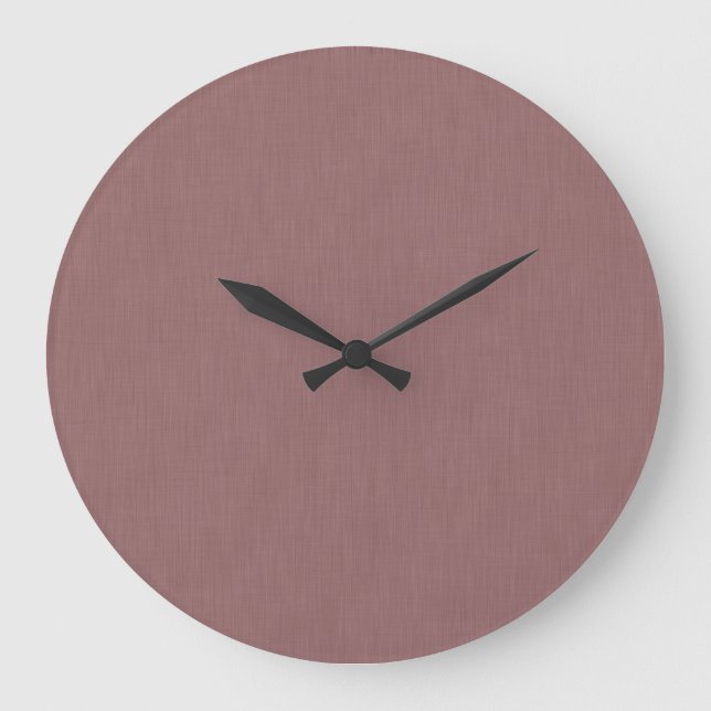 Calm & simple pink  textured background  large clock (Front)
