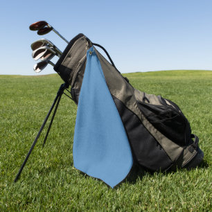 Calm & simple plain blue textured background golf towel