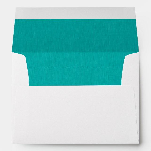 Calm & simple  Turquoise textured background  Envelope (Back (Bottom))