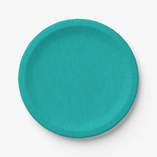 Calm & simple  Turquoise textured background  Paper Plate