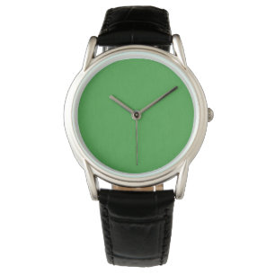 Calm & simple visual green textured background watch