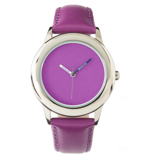 Calm & simple visual lavender textured background  watch (Front)