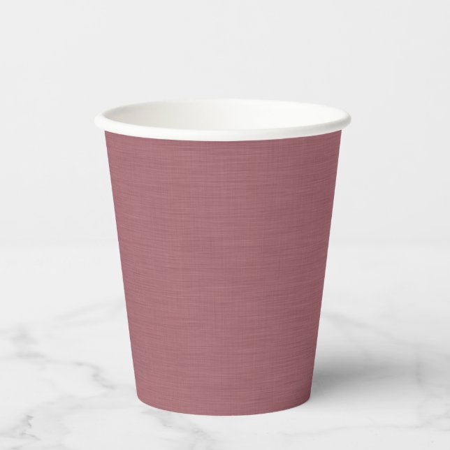 Calm & simple visual mauve textured background  paper cups (Front)