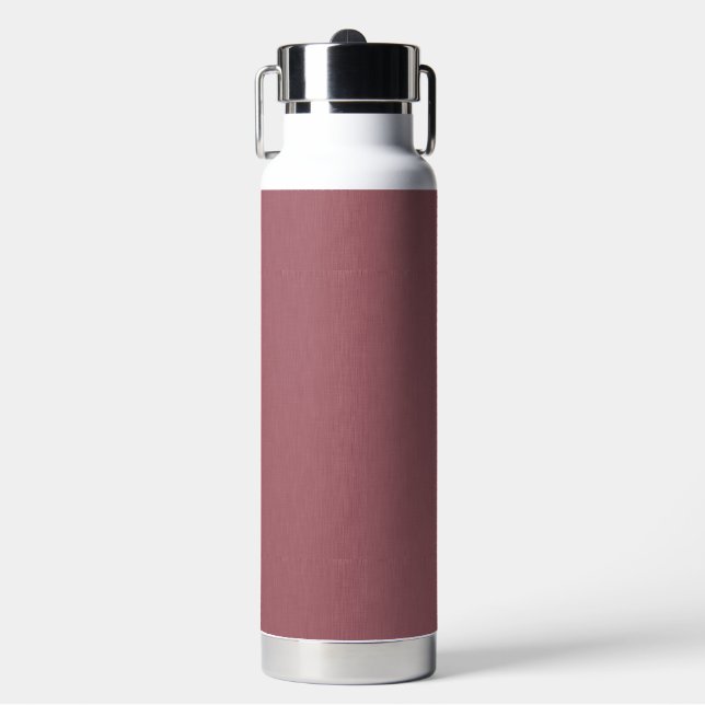 Calm & simple visual mauve textured background  water bottle (Front)