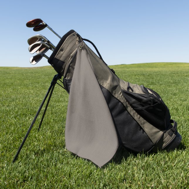 Calm & simple visual purple textured background  golf towel (Green)