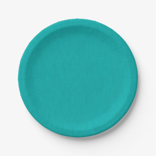 Calm & simple visual teal textured background  paper plate