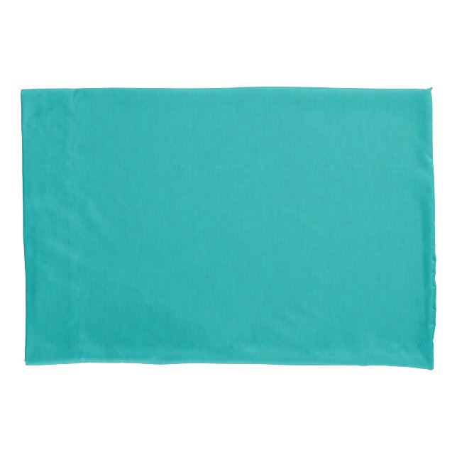 Calm & simple visual teal textured background  pillowcase (Front-Left)