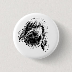 Calm Spinone Badge 1 Inch Round Button