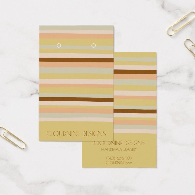 Calm Stripes Earring Necklace Jewellery Display Ca (Office)