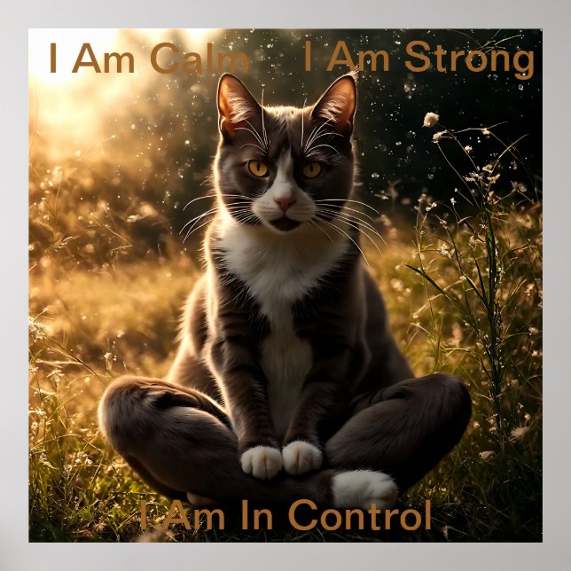 Calm, Strong, and in Control Poster (Front)
