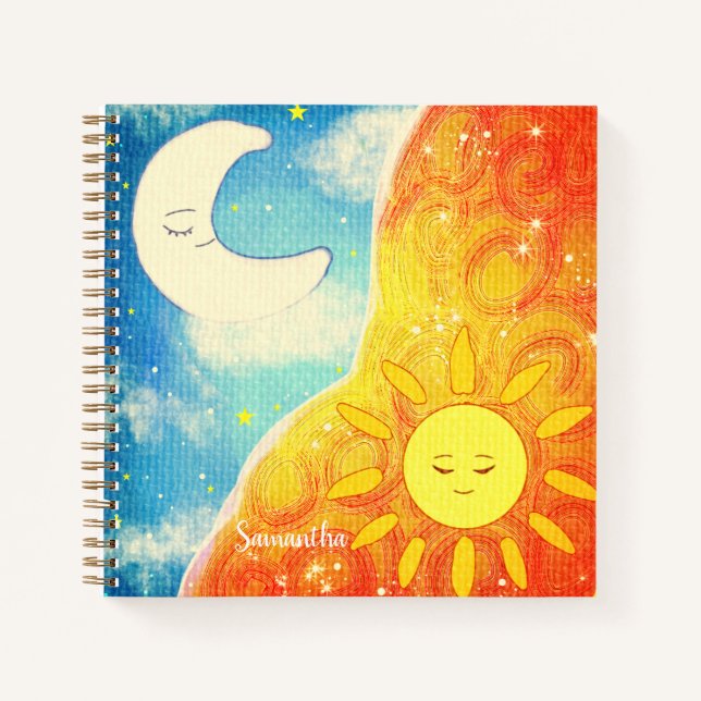 Calm Sun And The Moon Notebook (Front)