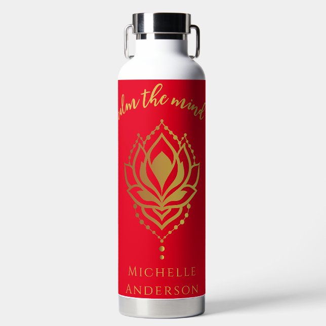 Calm The Mind Water Bottle (Front)
