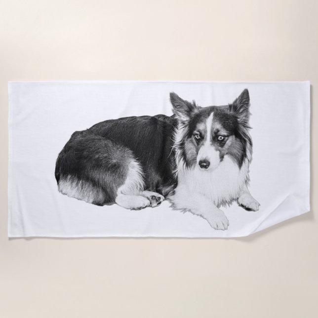 Calm Tide, Clear Eyes Beach Towel (Front)