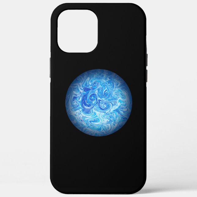 Calm Tide Fluid Art Phone Case (Back)