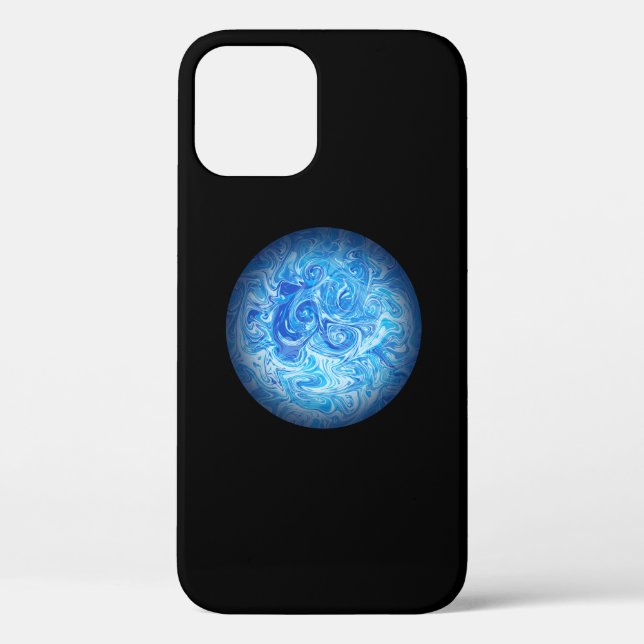 Calm Tide Fluid Art Phone Case (Back)