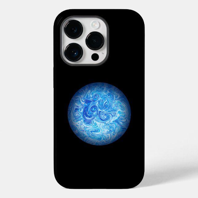 Calm Tide Fluid Art Phone Case (Back)