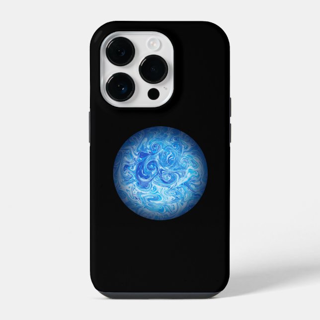 Calm Tide Fluid Art Phone Case (Back)
