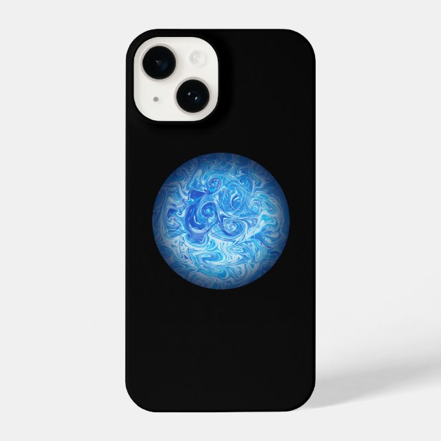 Calm Tide Fluid Art Phone Case (Back)