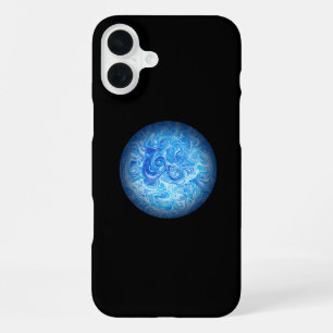 Calm Tide Fluid Art Phone Case iPhone 16 Plus
