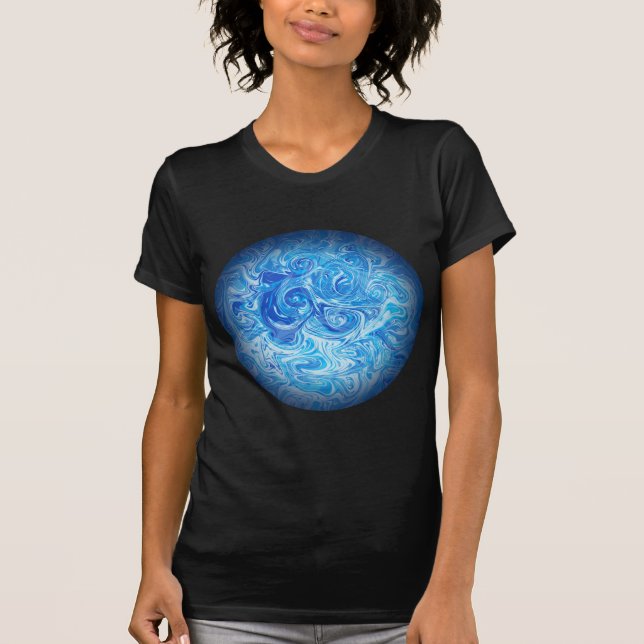 Calm Tide Fluid Art T-Shirt (Front)