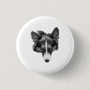 calm tone eyes 1 inch round button