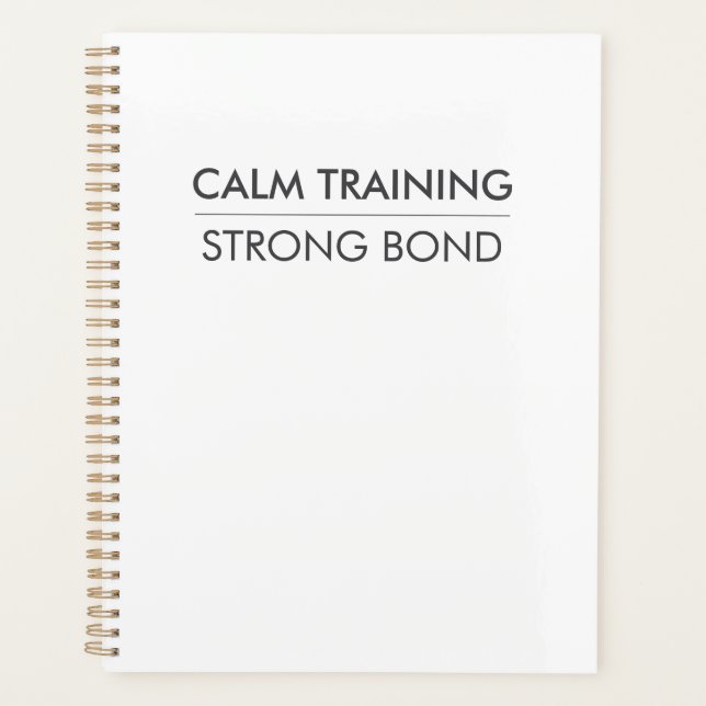 CALM TRAINING STRONG BOND – Minimal Dog Training (Devant)