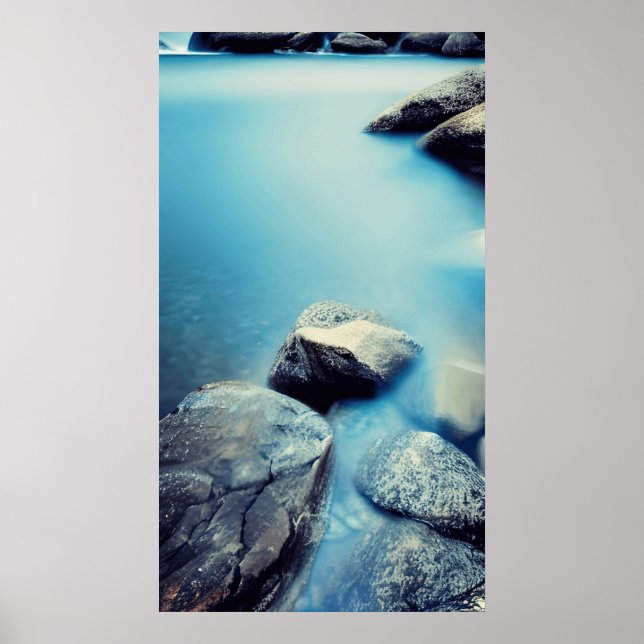 Calm Water Quiet Background Poster (Front)