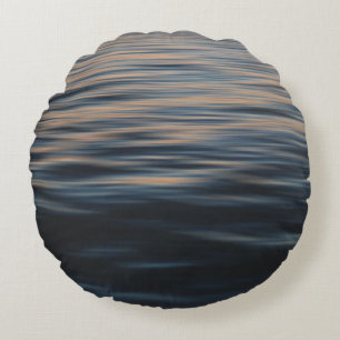 Calm waters round pillow