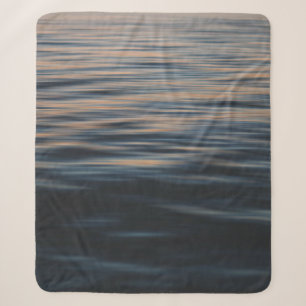 Calm waters sherpa blanket