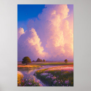 Calm Waterside Beauty Poster