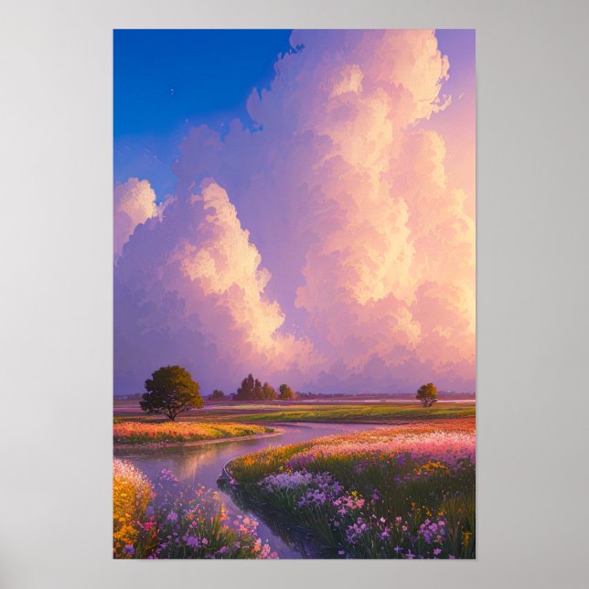 Calm Waterside Beauty Poster (Front)