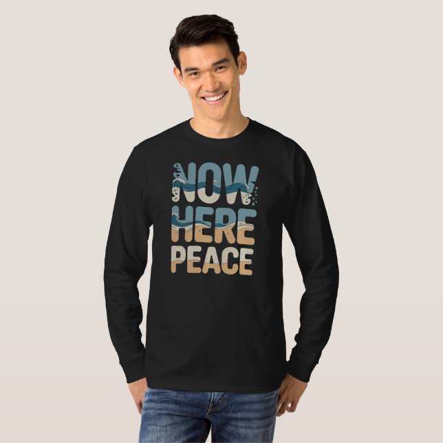 Calm Wave Minimal Mental Wellness Tee (Front Full)