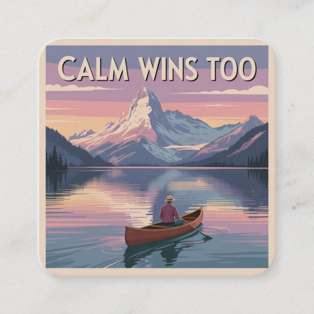 Calm Wins Too Enclosure Card (Front)