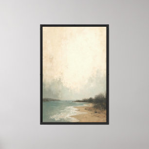 Calm Winter Shoreline Canvas Print