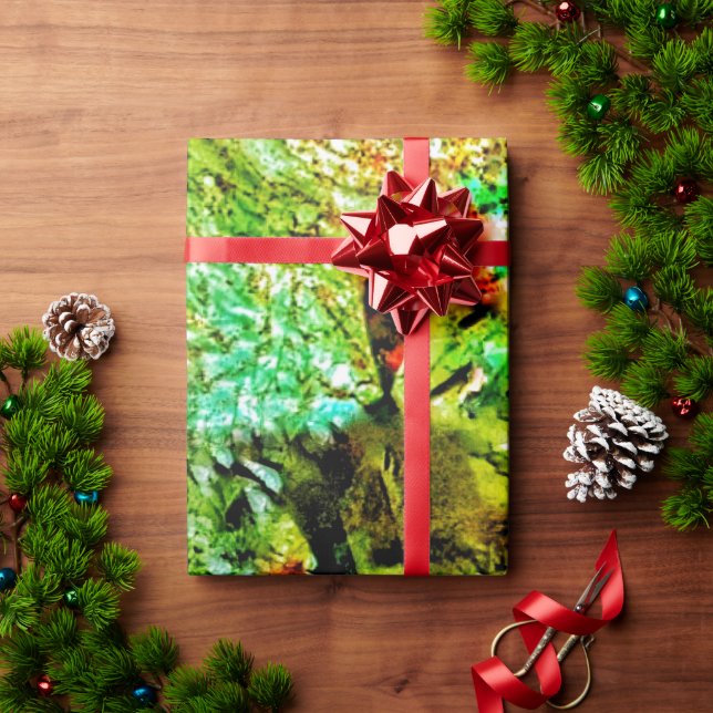 Calm yellow abstract Wrapping Paper,Dazzling shine Wrapping Paper (Holiday Gift)