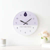 Calm Yoga Wall Clock