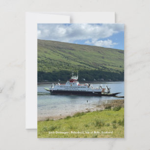 Calmac Ferry at Rubodach, Isle of Bute, Scotland Postcard