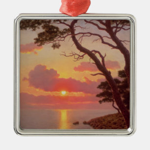 Calme de Soir, Cote d'Azur Metal Ornament